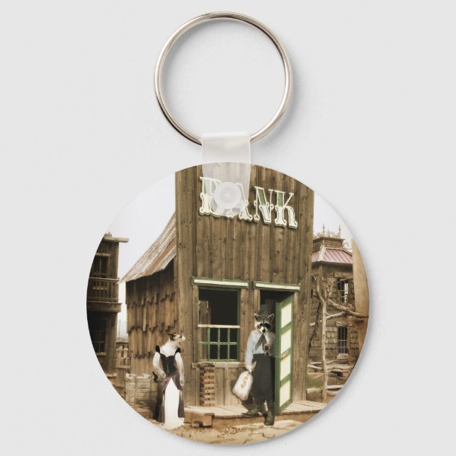 Old West Bank Key Ring (Front)