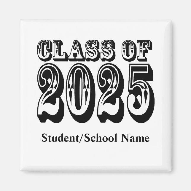 Old West Class of 2025 Graduation Magnet (Front)