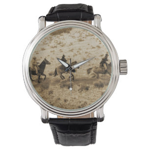 Old West Cowboys Riding Watch