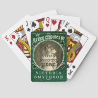 Old West Custom Photo Personalised Green Wood