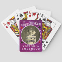 Old West Custom Photo Personalised Purple Wood