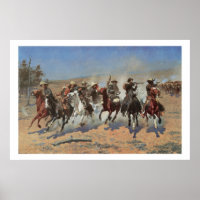 Old West Dash for the Timber Art Print Poster