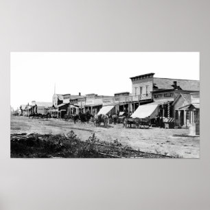 OLD WEST DODGE CITY, KANSAS POSTER