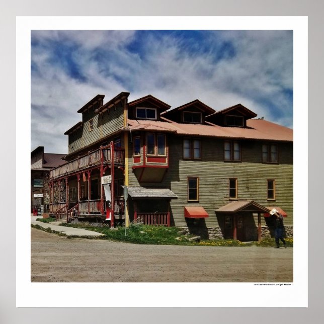 Old West Saloon and Hotel Poster (Front)