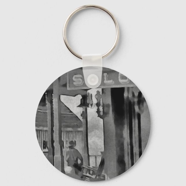 Old West Saloon Key Ring (Front)