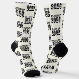 Old West Style Class of 2026 Graduation Socks