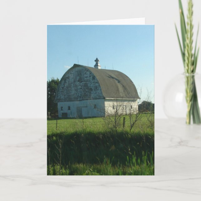 Old White Barn Card (Front)