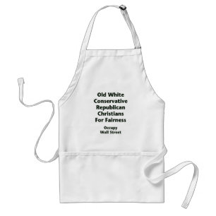 Old White Conservative Republicans For Fairness Standard Apron