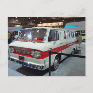 Old White Van Postcard