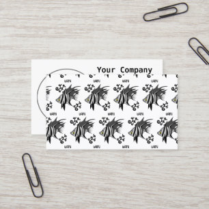 Old Wife Giving You the Eye Business Card