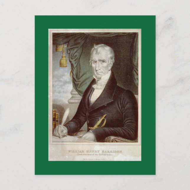 Old William Henry Harrison portrait Postcard (Front)