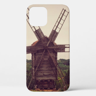 Old windmill. Autumn landscape. Ukrainearchitectur iPhone 12 Case