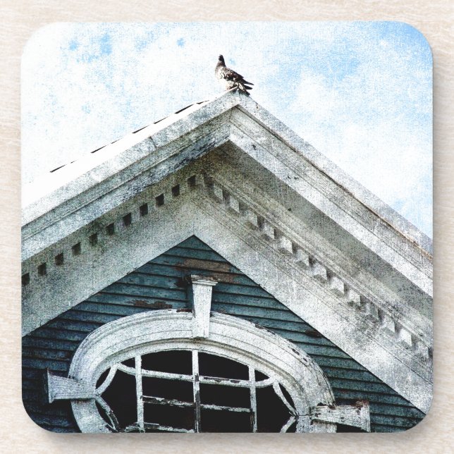 Old Window and a Pigeon Coaster (Front)