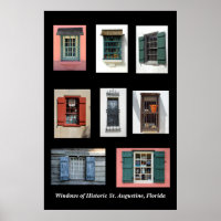 Old Windows of Historic St. Augustine, Florida