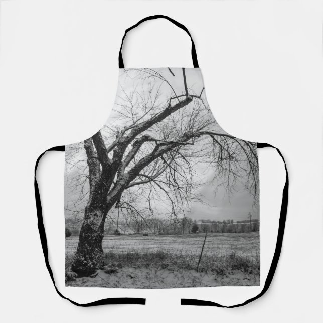 Old Winter Tree Apron (Front)