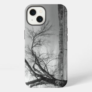Old Winter Tree Grayscale iPhone Case