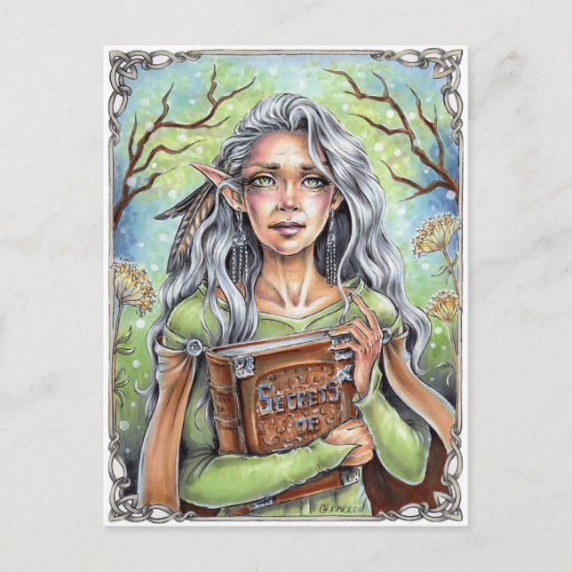 Old Wise Fairy Postcard (Front)