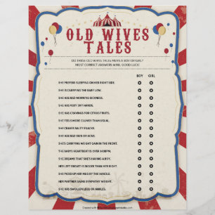 Old Wives Tales [Circus Theme] Custom Letterhead