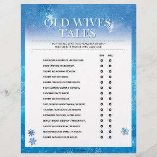Old Wives Tales [Snowy Blue] Custom Letterhead