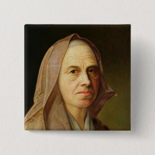 Old Woman 15 Cm Square Badge