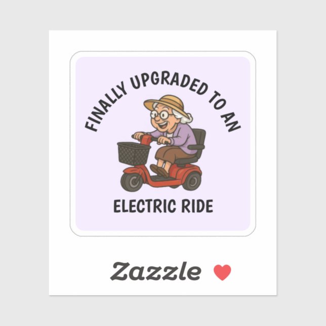 Old Woman on Scooter (Sheet)