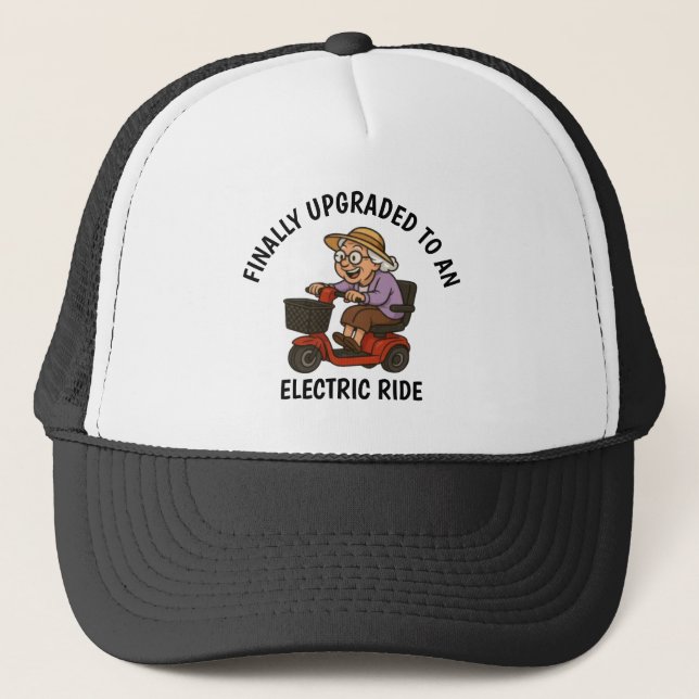 Old Woman on Scooter Hat (Front)