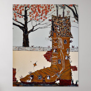 Old Woman that Lived in a Shoe Print