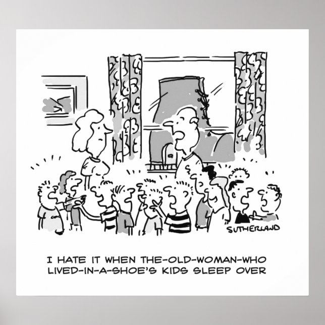 Old Woman Who Lived in a Shoe's Kids Sleepover Poster (Front)