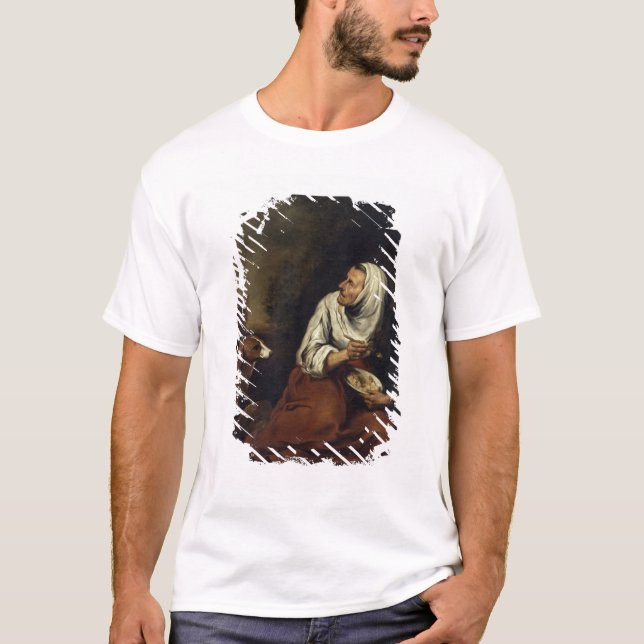 Old Woman with Dog T-Shirt (Front)