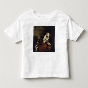 Old Woman with Dog Toddler T-Shirt