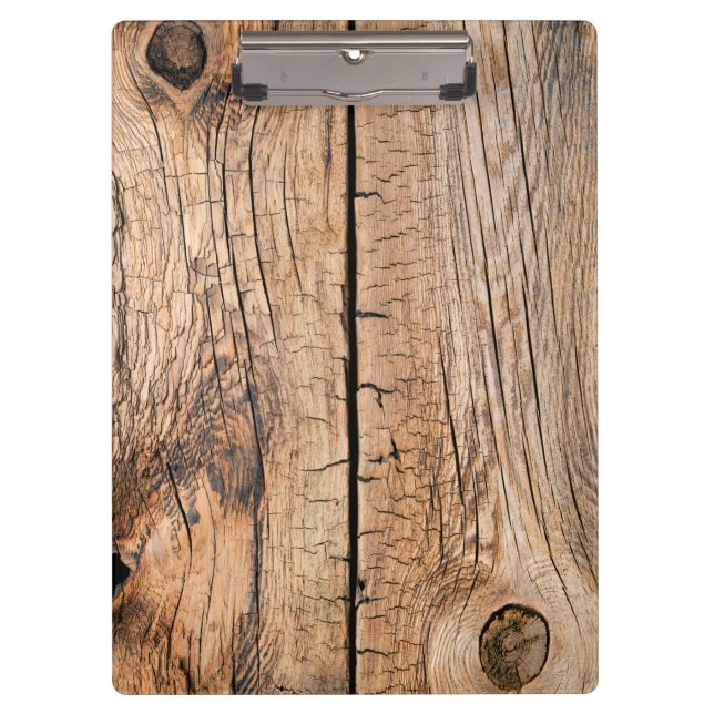Old Wood Background Clipboard (Front)