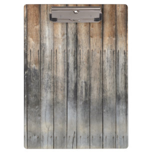 Old wood clipboard