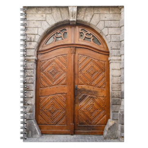 Old Wood Door Notebook