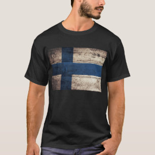 Old Wood Finland Flag T-Shirt