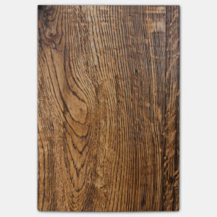 Old wood grain look post-it notes
