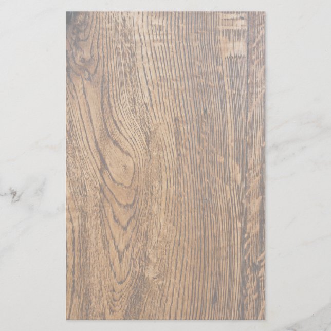 Old wood grain look stationery (Front)
