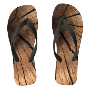 old wood jandals