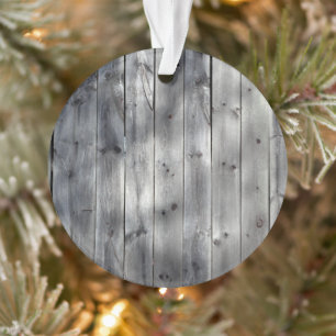 Old Wood Planks Ornament