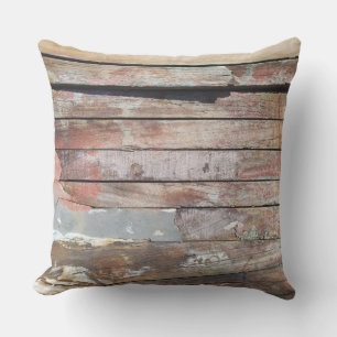 Old wood rustic boat wooden plank cushion