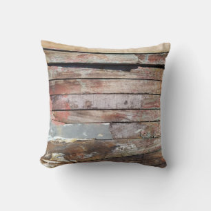 Old wood rustic boat wooden plank cushion