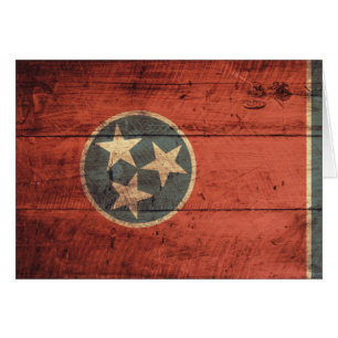 Old Wood Tennessee Flag;