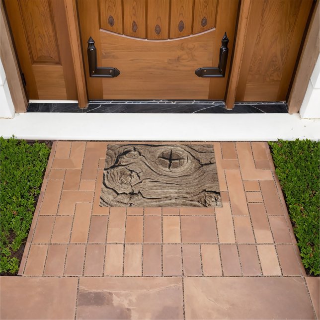 old wood, vintage doormat (Outdoor)