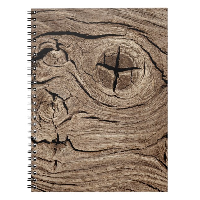 old wood, vintage notebook (Front)