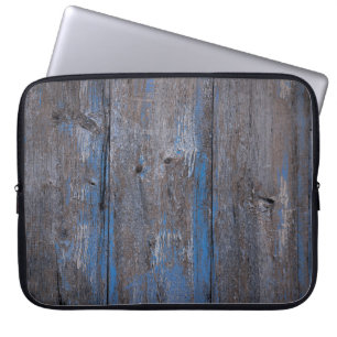 Old wooden background. Grunge textureabstract, anc Laptop Sleeve