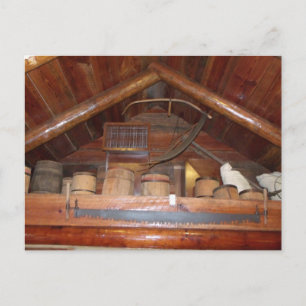 Old Wooden Barrels Postcard
