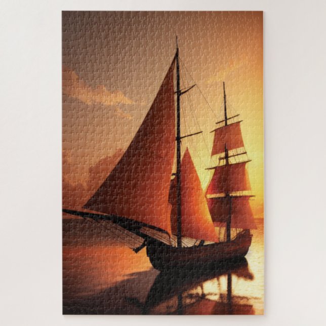 Old Wooden Boat Jigsaw Puzzle (Vertical)