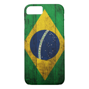 Old Wooden Brazil Flag Case-Mate iPhone Case