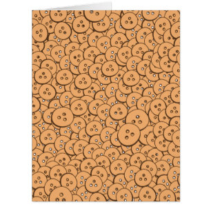 Old Wooden Buttons Pattern
