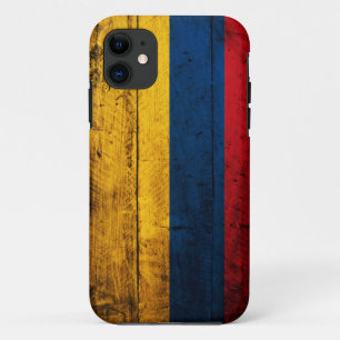 Old Wooden Colombia Flag Case-Mate iPhone Case