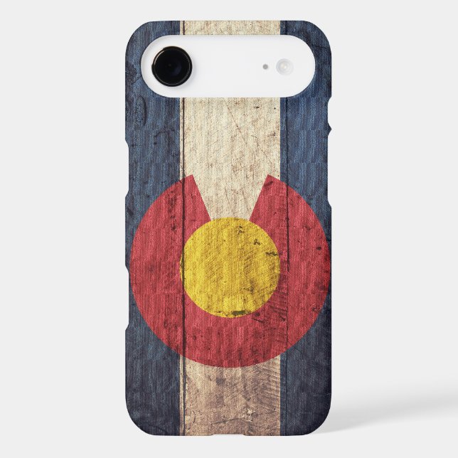 Old Wooden Colorado Flag Case-Mate iPhone Case (Back)